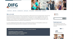 Desktop Screenshot of difg-verband.de