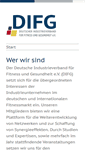 Mobile Screenshot of difg-verband.de