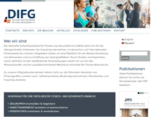 Tablet Screenshot of difg-verband.de